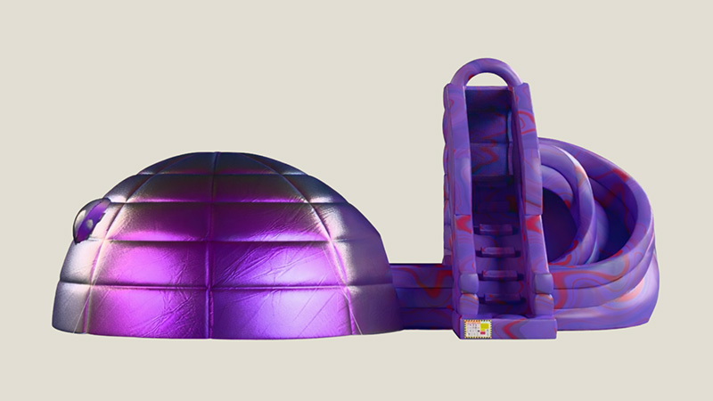 image of The Maroon Station inflatable structure