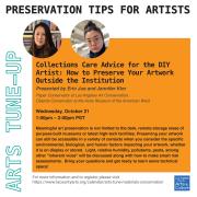 Session Recording: Collections Care Advice for the DIY Artist